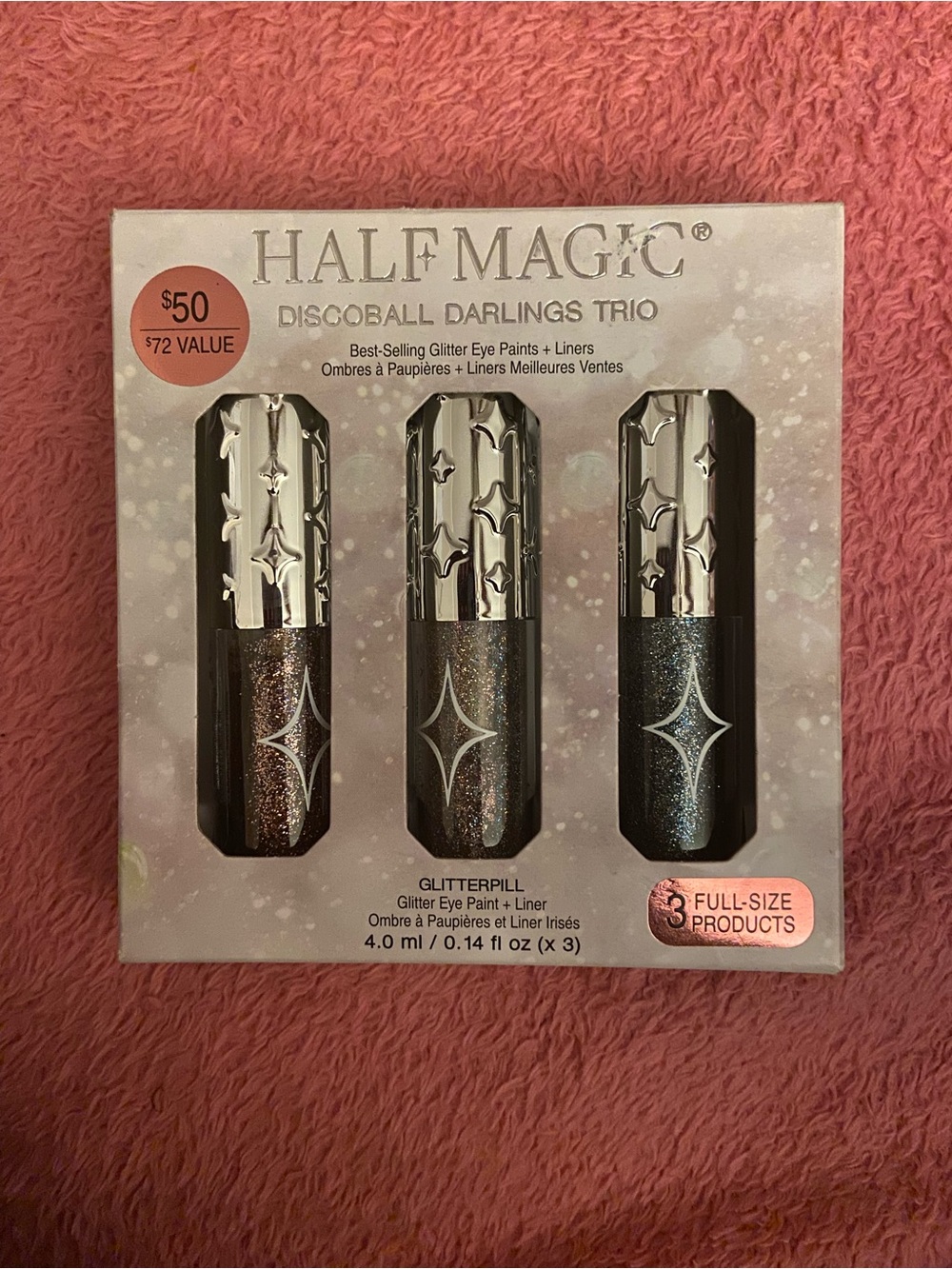 Half Magic Discoball Darling Glitter Eyeliner Trio-Full Size
